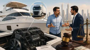 إلزام بائع يخت بتعويض مشترِيَين بـ 432.9 ألف درهم بعد اكتشاف تزويده بمحرك شاحنة